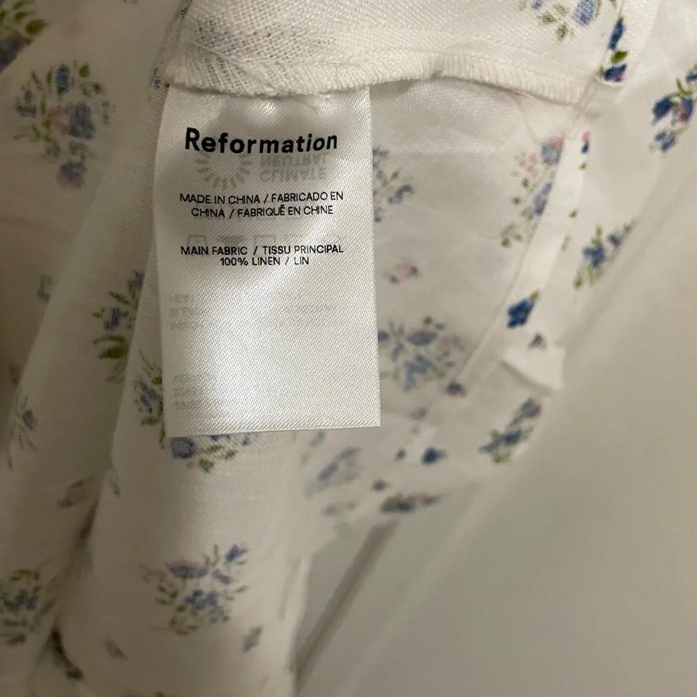 Reformation Tagliatelle floral linen midi Dress - Picture 5 of 6